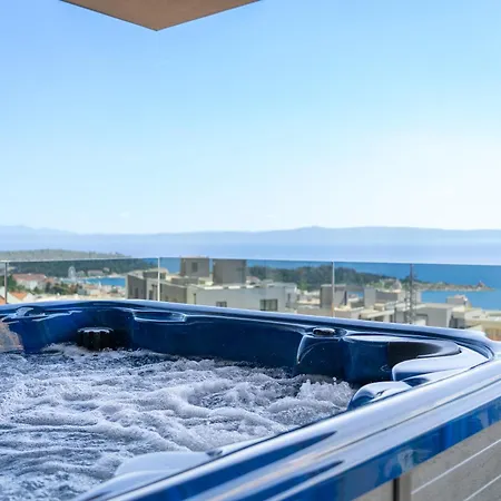 아파트 Lux Penthouse Panoramic View With Jacuzzi 마카르스카
