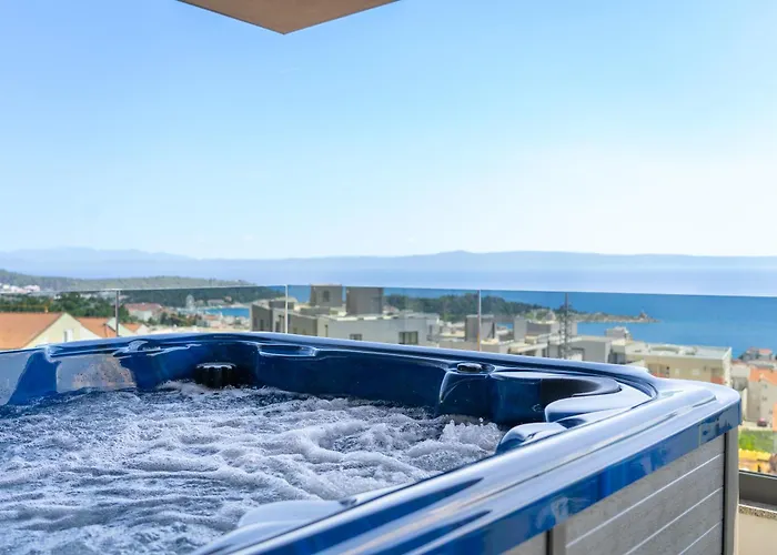 Апартаменты Lux Penthouse Panoramic View With Jacuzzi Макарска